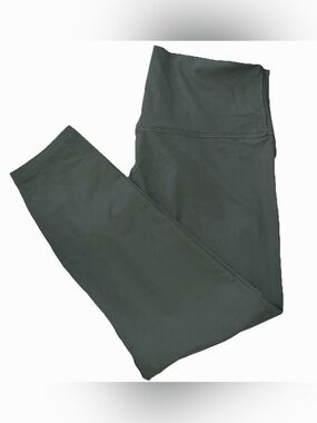 NWT LULULEMON SIZE 14 ALIGN RIBBED HI RISE 25”L TIGHT AUTHENTIC GRAY EUCALYPTUS